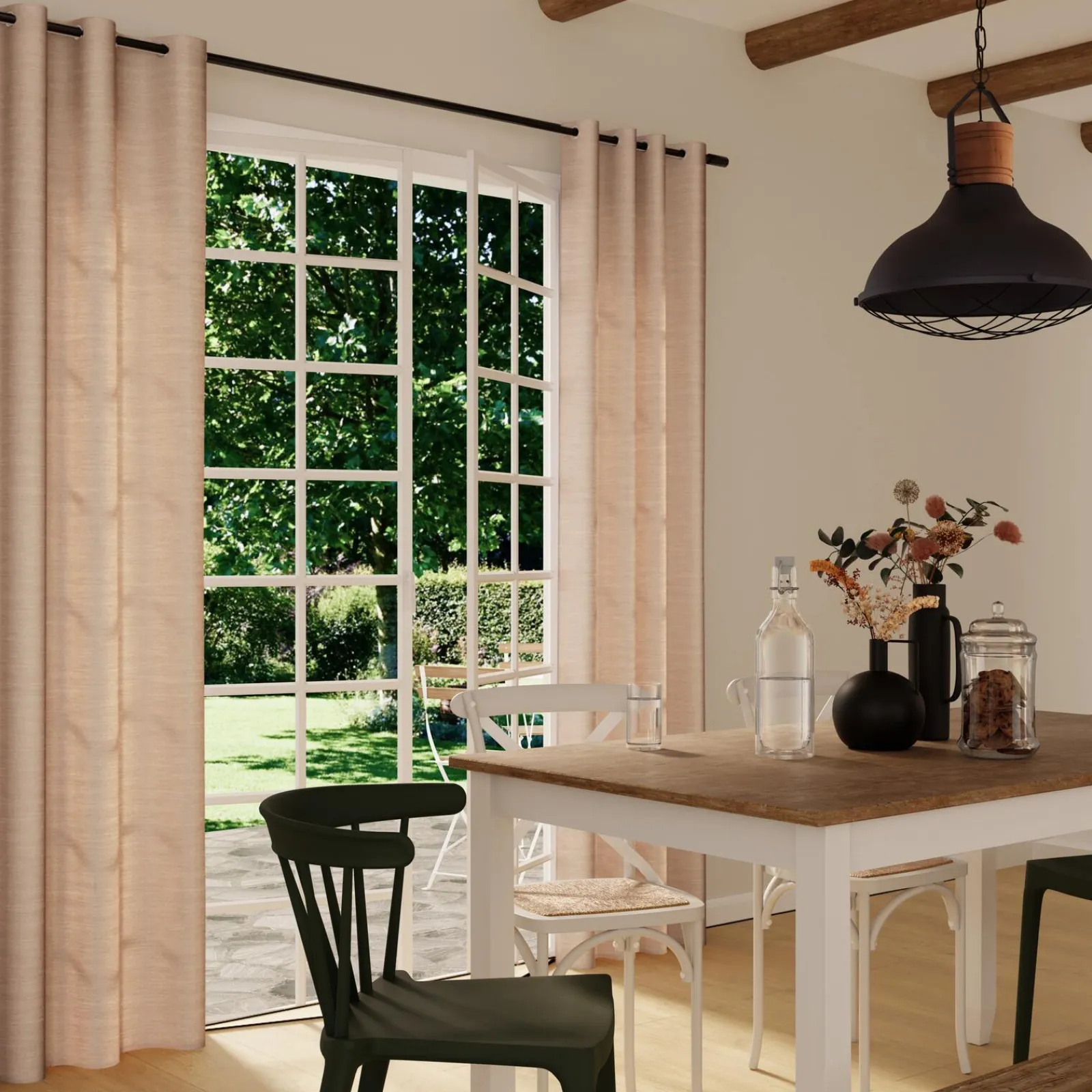 Sale Rideau NOUK coloris naturel 140 x 260 cm - 4MURS Rideaux