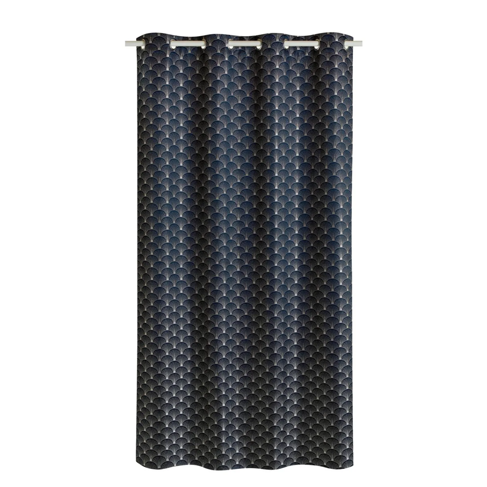 Hot Rideau SCHIAPARELLI coloris bleu nuit 140 x 240 cm - 4MURS Rideaux