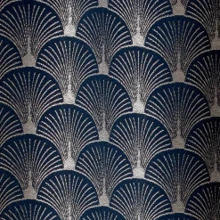 Hot Rideau SCHIAPARELLI coloris bleu nuit 140 x 240 cm - 4MURS Rideaux