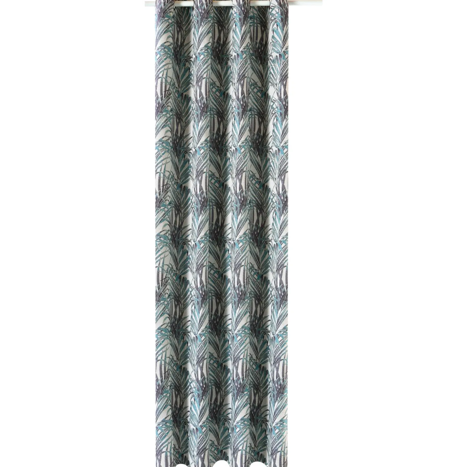 Clearance Rideau TROPICO coloris bleu nattier 135 x 250 cm - 4MURS Rideaux