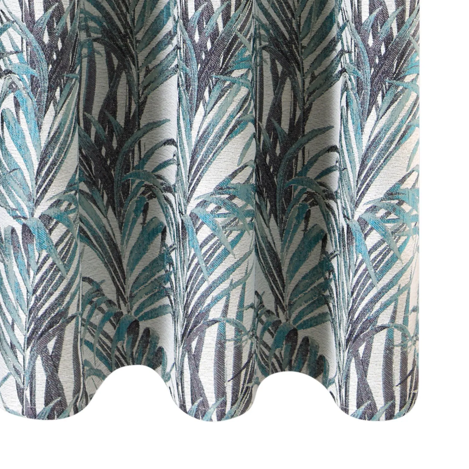 Clearance Rideau TROPICO coloris bleu nattier 135 x 250 cm - 4MURS Rideaux
