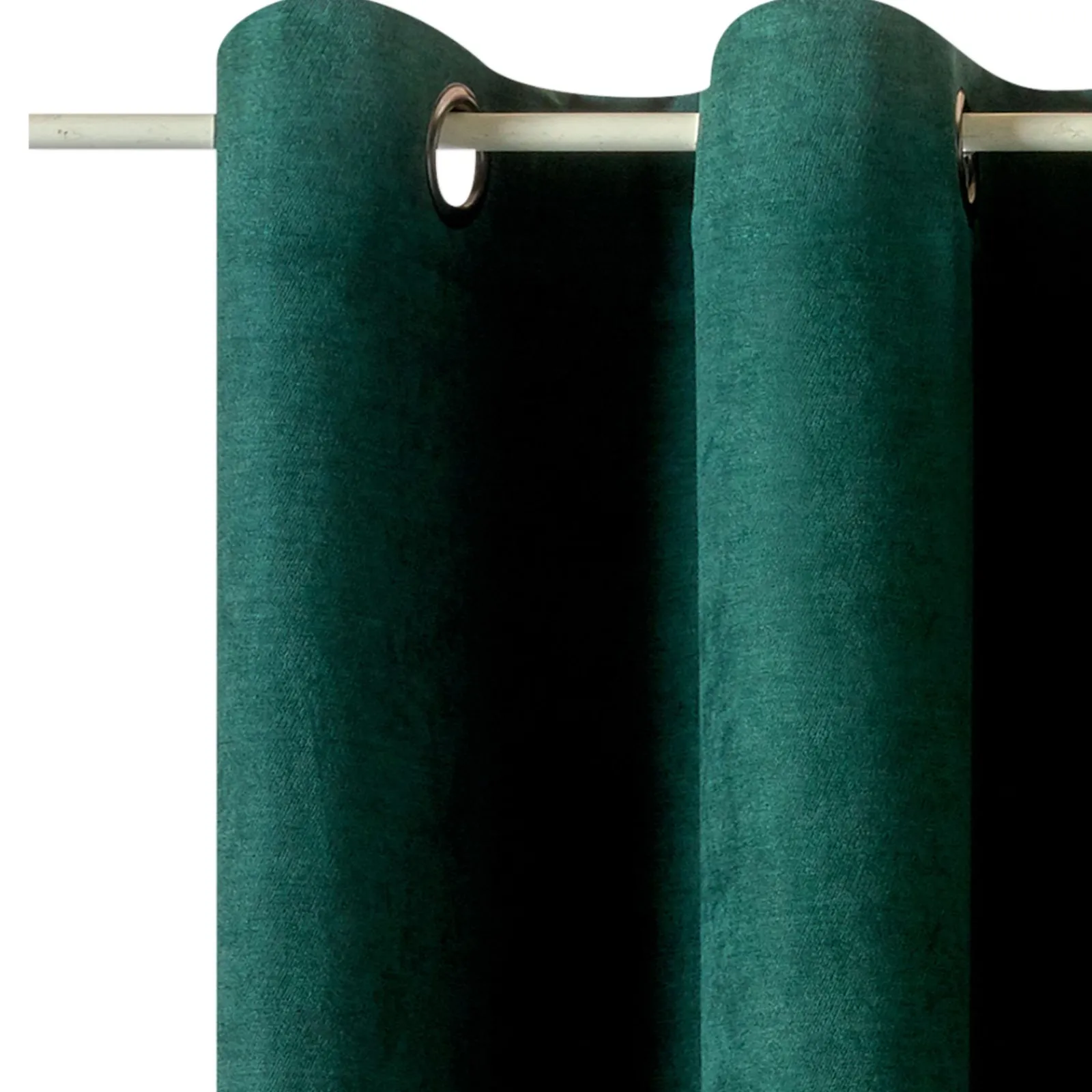 New Rideau WALL STREET coloris vert sapin 145 x 260 cm - 4MURS Rideaux