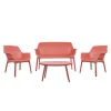 Sale Salon de jardin ZION coloris terracotta - 4MURS Mobilier De Jardin