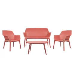 Sale Salon de jardin ZION coloris terracotta - 4MURS Mobilier De Jardin