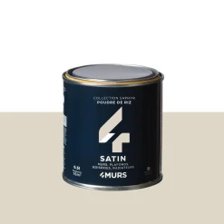 Sale Peinture Finition Peinture poudre de riz Satiné 0,5 L - 4MURS Peintures