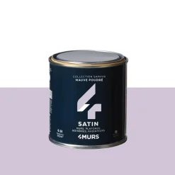 Hot Peinture Finition Peinture mauve poudré Satiné 0,5 L - 4MURS Peintures