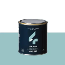 Best Peinture Finition Peinture bleu ciel Satiné 0,5 L - 4MURS Peintures