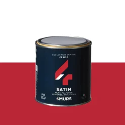 Hot Peinture Finition Peinture cerise Satiné 0,5 L - 4MURS Peintures
