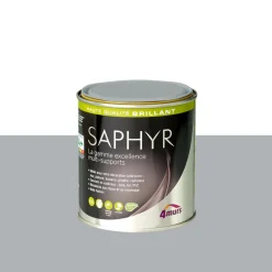 New Peinture Finition Peinture gris manet Brillant 0,5 L - 4MURS Peintures
