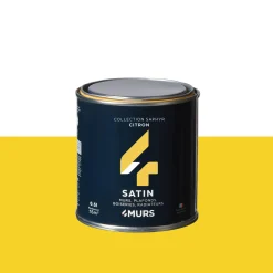 Best Peinture Finition Peinture citron Satiné 0,5 L - 4MURS Peintures