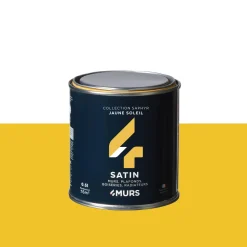 Discount Peinture Finition Peinture jaune soleil Satiné 0,5 L - 4MURS Peintures