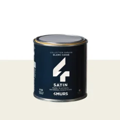 Sale Peinture Finition Peinture blanc cassé Satiné 0,5 L - 4MURS Peintures