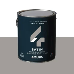 Hot Peinture Multi-supports Peinture gris alpaga Satiné - 4MURS Peintures