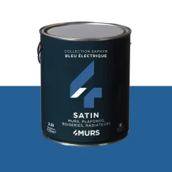 Outlet Peinture Multi-supports Peinture bleu électrique Satiné - 4MURS Peintures