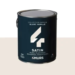 Best Peinture Multi-supports Peinture blanc vanille Satiné - 4MURS Peintures