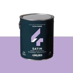 Discount Peinture Peinture ultra parme Satiné 2,5 L - 4MURS Peintures