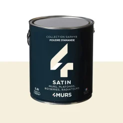 Fashion Peinture Peinture poudre d'amande Satiné 2,5 L - 4MURS Peintures