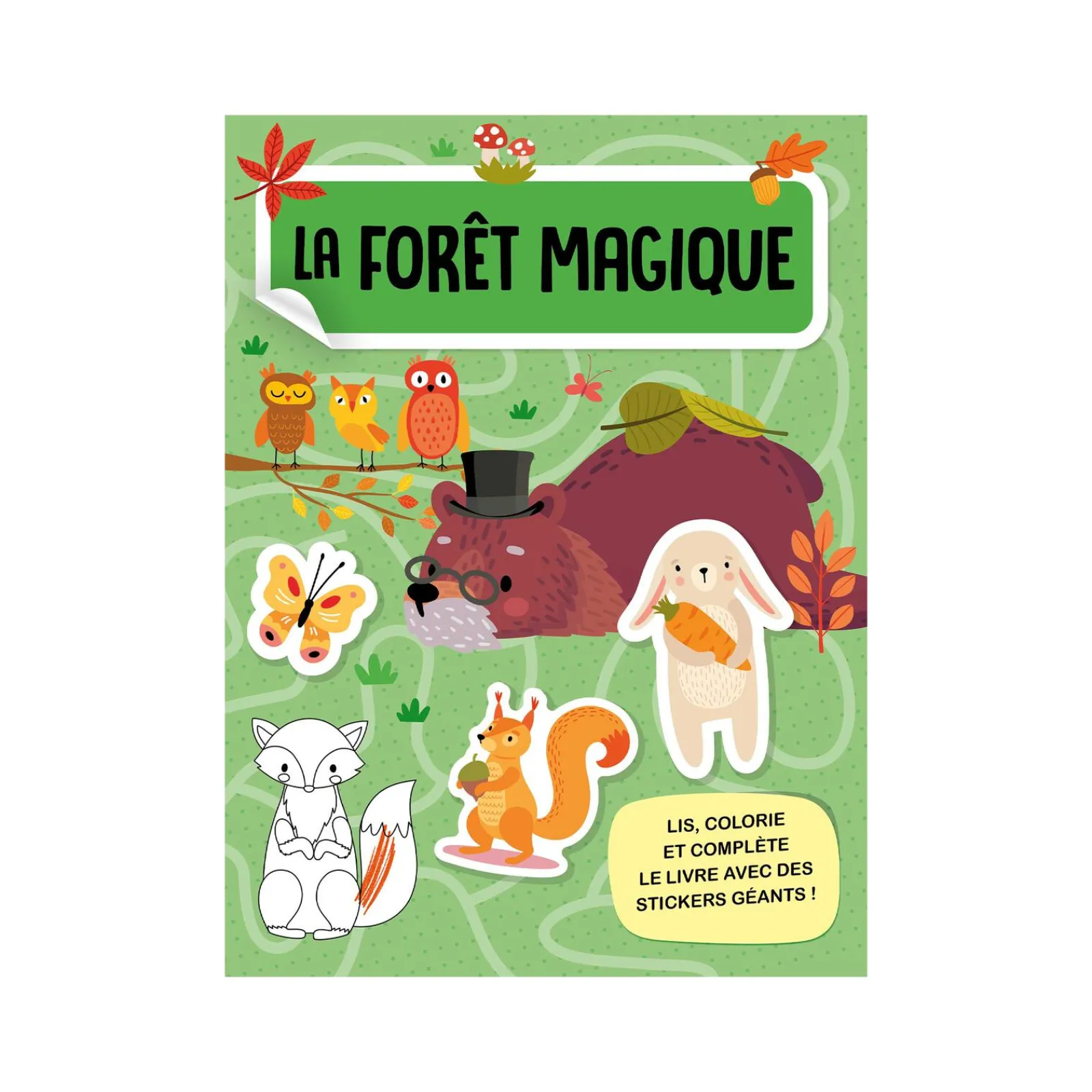Hot Coloriage MÉGA ARTS & CRAFTS - LA FORÊT MAGIQUE - 4MURS Jeux Et Diy