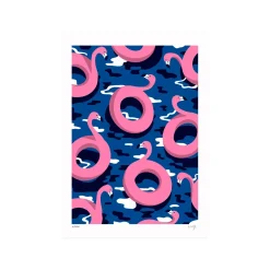 Online Sergeant Paper Affiche FLAMINGO PARTY 2 A3 30 x 42 cm - 4MURS Tableaux Et Affiches