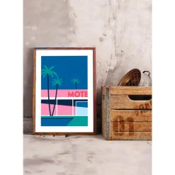 Best Sergeant Paper Affiche PALM SPRING HOTEL A3 30 x 42 cm - 4MURS Tableaux Et Affiches