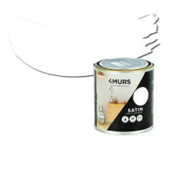 Hot Peinture Peinture blanc Satiné 0,5 L - 4MURS Peintures