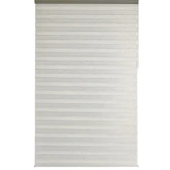 Fashion Store jour/nuit SOLSTICE coloris blanc / noir 150 x 250 cm - 4MURS Voilages, Vitrages, Stores Et Accessoires|Rideaux