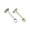 Discount Support barre à rideau CERUSITE blanc / doré 1,9 cm de 9,0 à 14 cm Voilages, Vitrages, Stores Et Accessoires