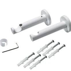 Sale Support barre à rideau HOWLITE blanc 1,9 cm 9,5 cm - 4MURS Voilages, Vitrages, Stores Et Accessoires
