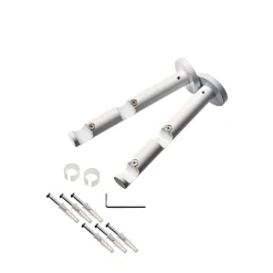 Hot Support barre à rideau HOWLITE blanc 1,9 cm de 9,5 à 15,5 cm - 4MURS Voilages, Vitrages, Stores Et Accessoires