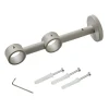 Hot Support barre à rideau VELOURS gris grainé 2,8 cm de 10,0 à 17,5 cm Voilages, Vitrages, Stores Et Accessoires