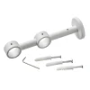 Hot Support barre à rideau VELOURS blanc grainé 2,8 cm de 10,0 à 17,5 cm Voilages, Vitrages, Stores Et Accessoires