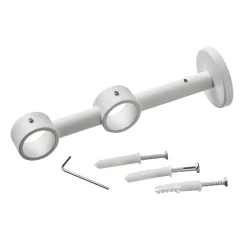 Hot Support barre à rideau VELOURS blanc grainé 2,8 cm de 10,0 à 17,5 cm Voilages, Vitrages, Stores Et Accessoires