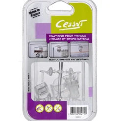 Sale Support barre à rideau vitrage VITRAGE CLASSIQUE transparent 10 cm Voilages, Vitrages, Stores Et Accessoires