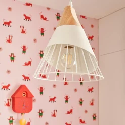 Online Suspension ARÈNE coloris blanc 29 x 25 cm - 4MURS Enfant Luminaires Enfant|Suspensions
