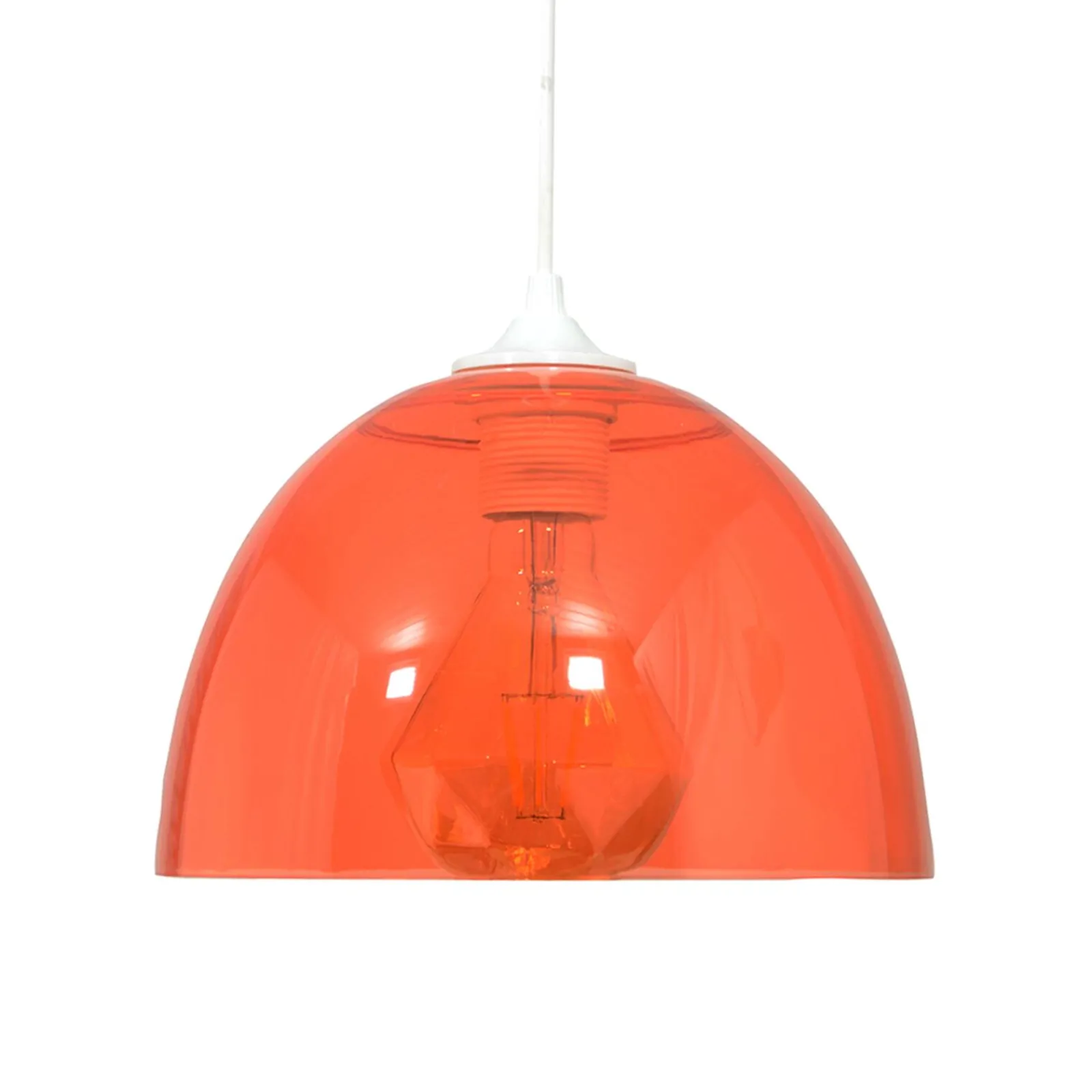 Outlet Suspension BUZZI coloris rouge 21 x 23 cm - 4MURS Enfant Luminaires Enfant|Suspensions