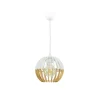 Outlet Suspension COBLENCE coloris blanc et naturel 18,5 x 21 cm - 4MURS Suspensions