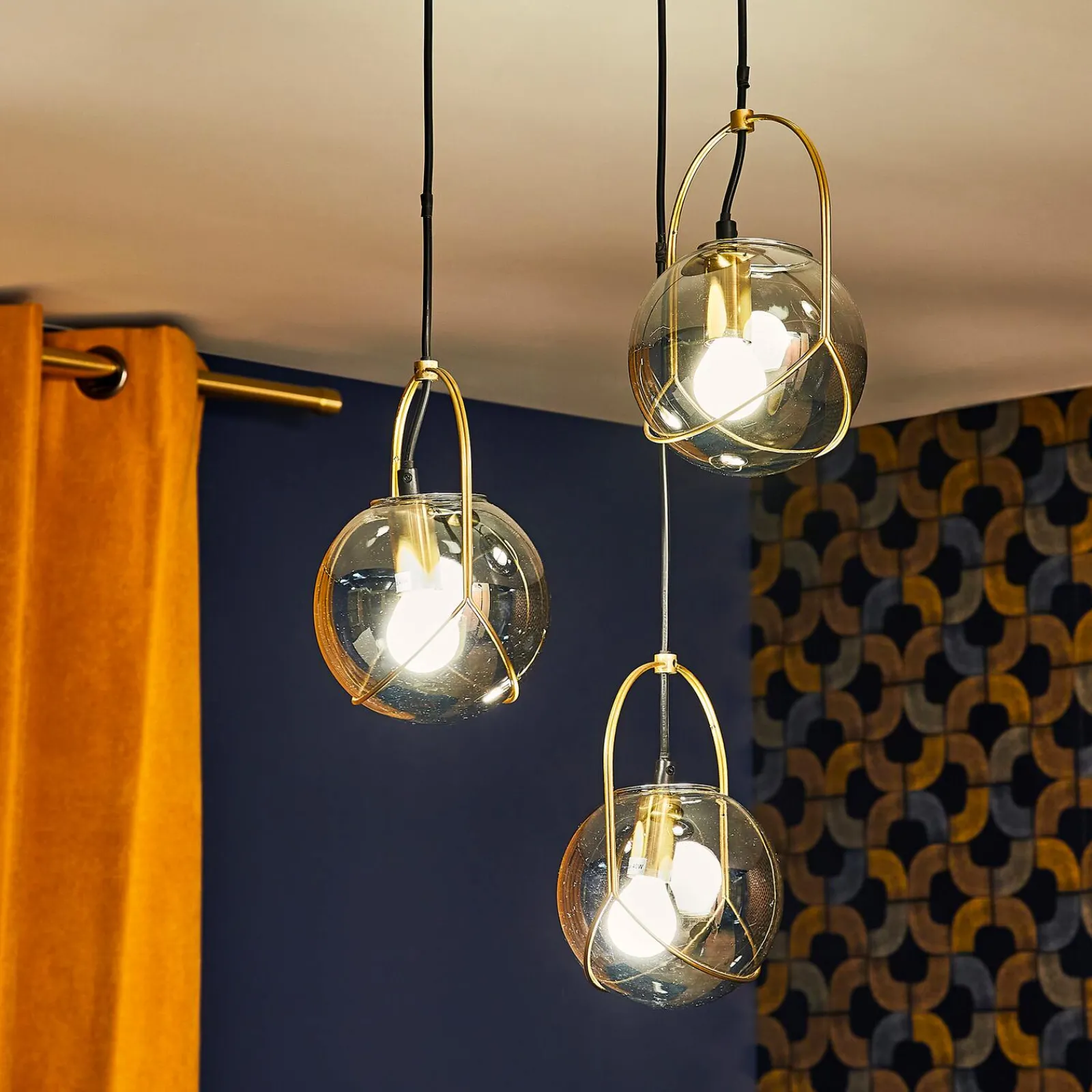 Hot Suspension EUGÉNIE coloris or 73 x 34 cm - 4MURS Suspensions