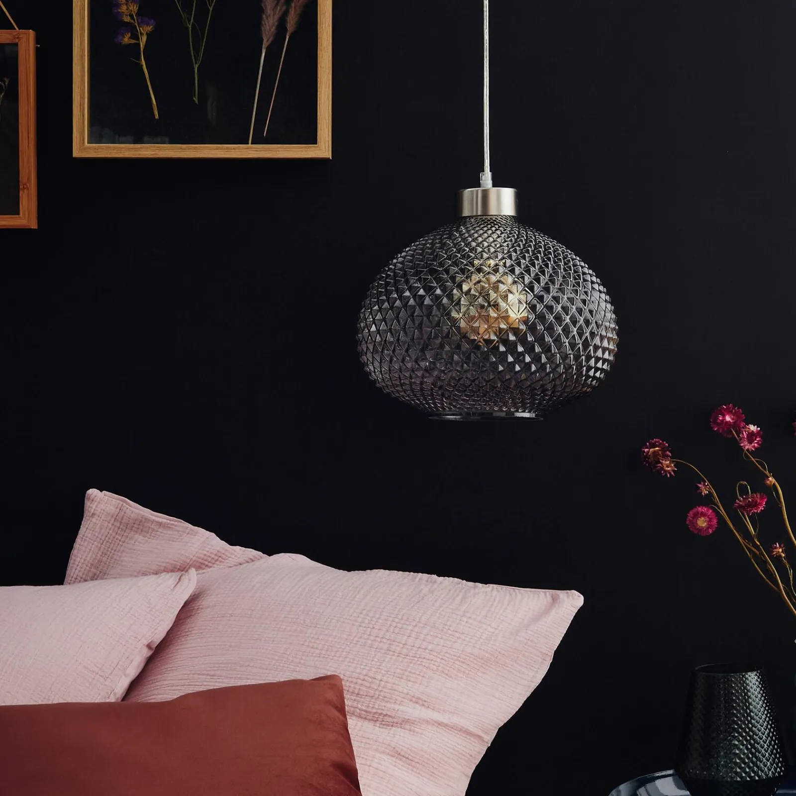 Fashion Suspension FOLY coloris gris fumé 26 x 29 cm - 4MURS Suspensions
