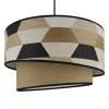 Sale Suspension FREERIK cappuccino noir et blanc 22,5 x 38 cm - Suspensions