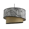 Outlet Suspension JUNGLE LEAF coloris noir et blanc 22,5 x 38 cm - 4MURS Suspensions