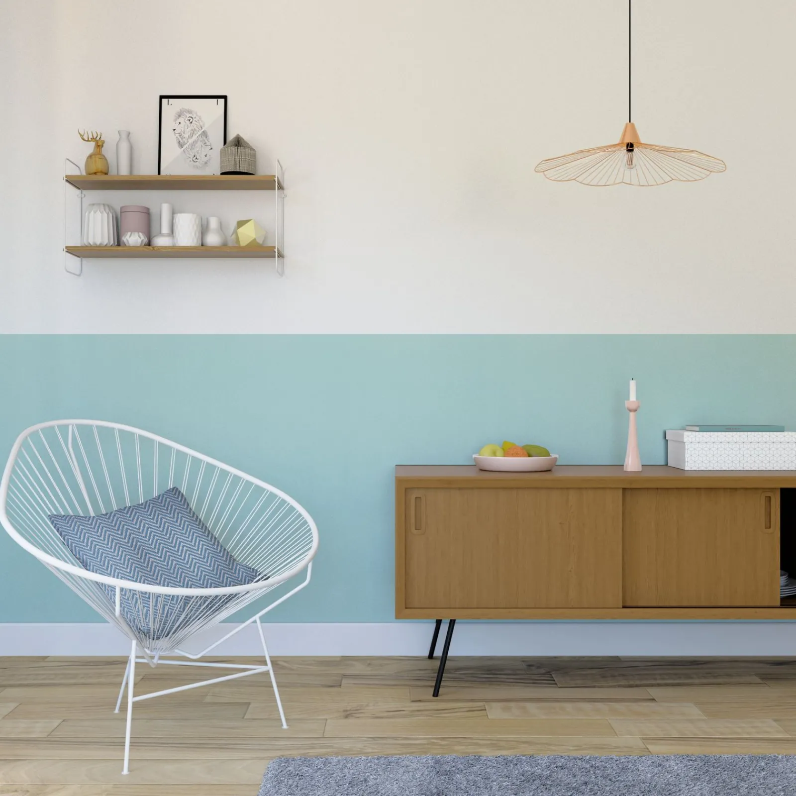Sale Suspension KANANGA coloris cuivre 19 x 70 cm - 4MURS Suspensions