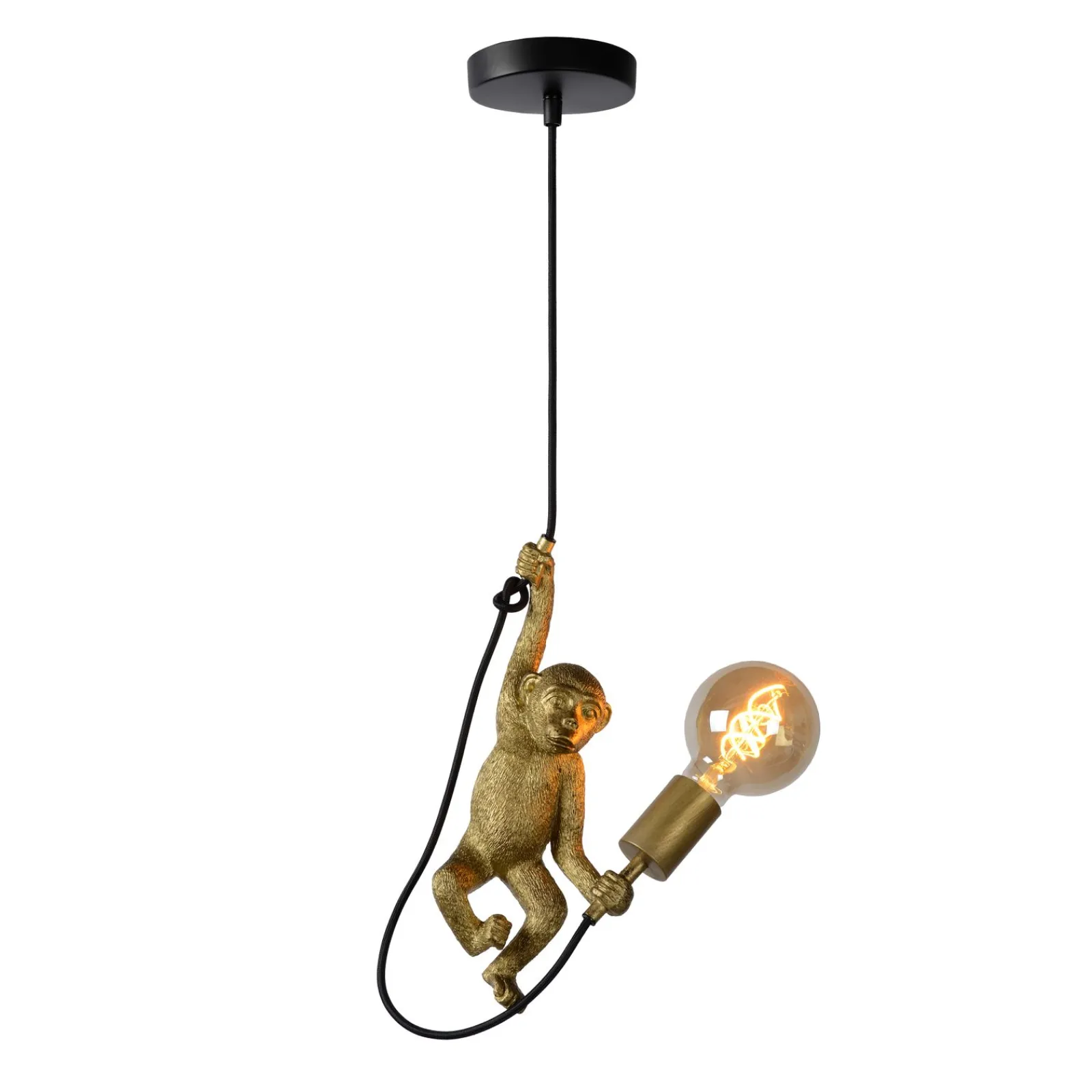 Clearance Suspension MONKEY coloris or et noir 18 x 18 cm - 4MURS Suspensions