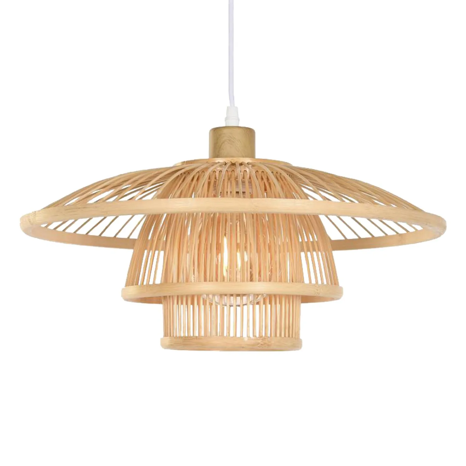 Outlet Suspension MYRIADE coloris bois 17 x 40 cm - 4MURS Suspensions