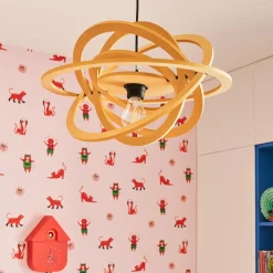 Outlet Suspension REVOLUTION coloris jaune 43,5 x 43,5 cm - 4MURS Suspensions