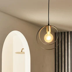 Hot Suspension SATURNE coloris or 25,5 x 25,5 cm - 4MURS Suspensions