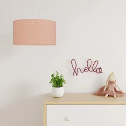 Outlet Suspension STARS coloris rose 23 x 40 cm - 4MURS Enfant Luminaires Enfant|Suspensions