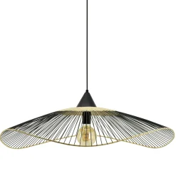 Discount Suspension VAGALA RATTAN coloris noir 14 x 80 cm - 4MURS Suspensions