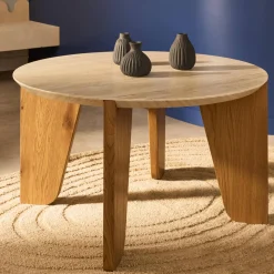 Clearance Table basse CAROLE coloris travertin - 4MURS Tables