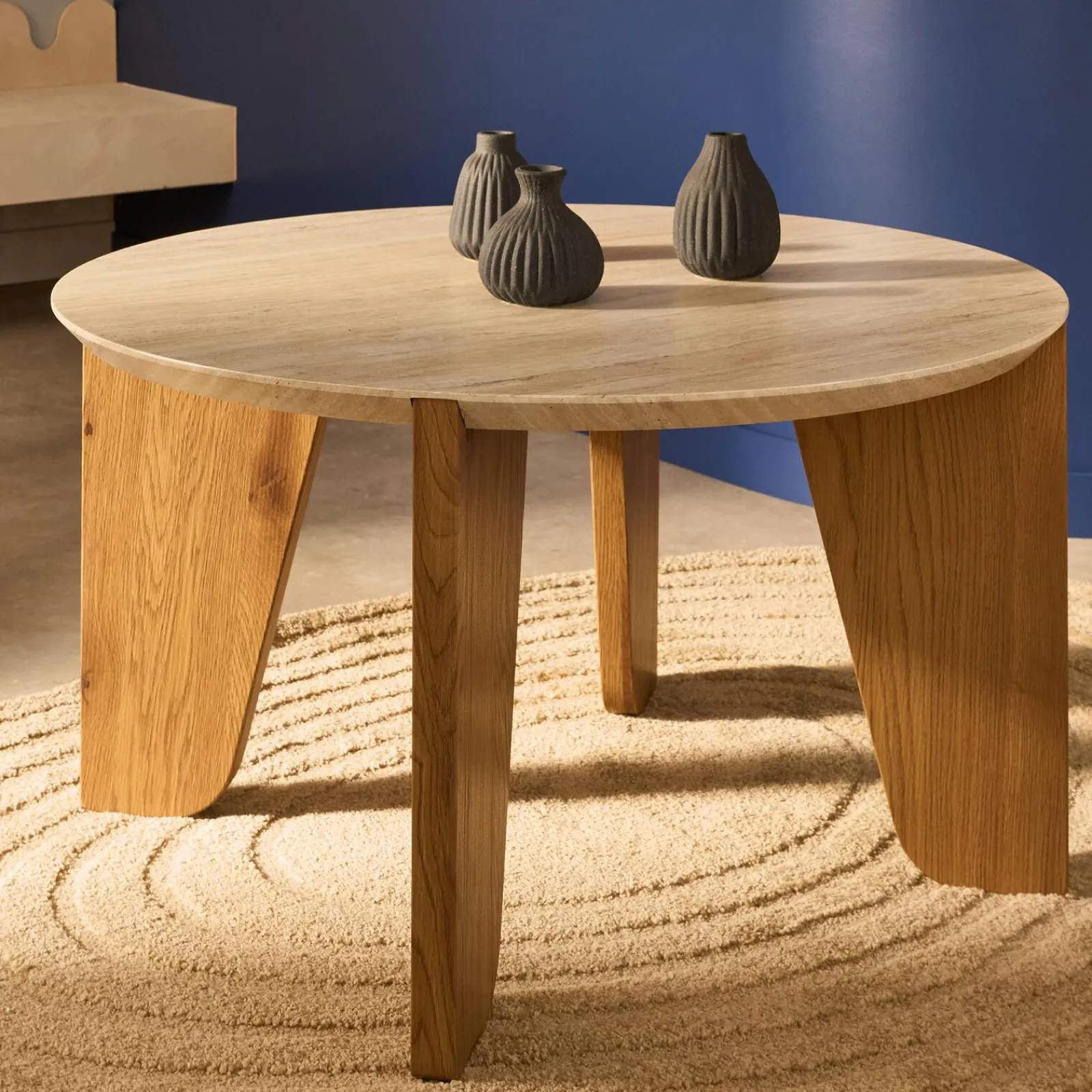 Clearance Table basse CAROLE coloris travertin - 4MURS Tables