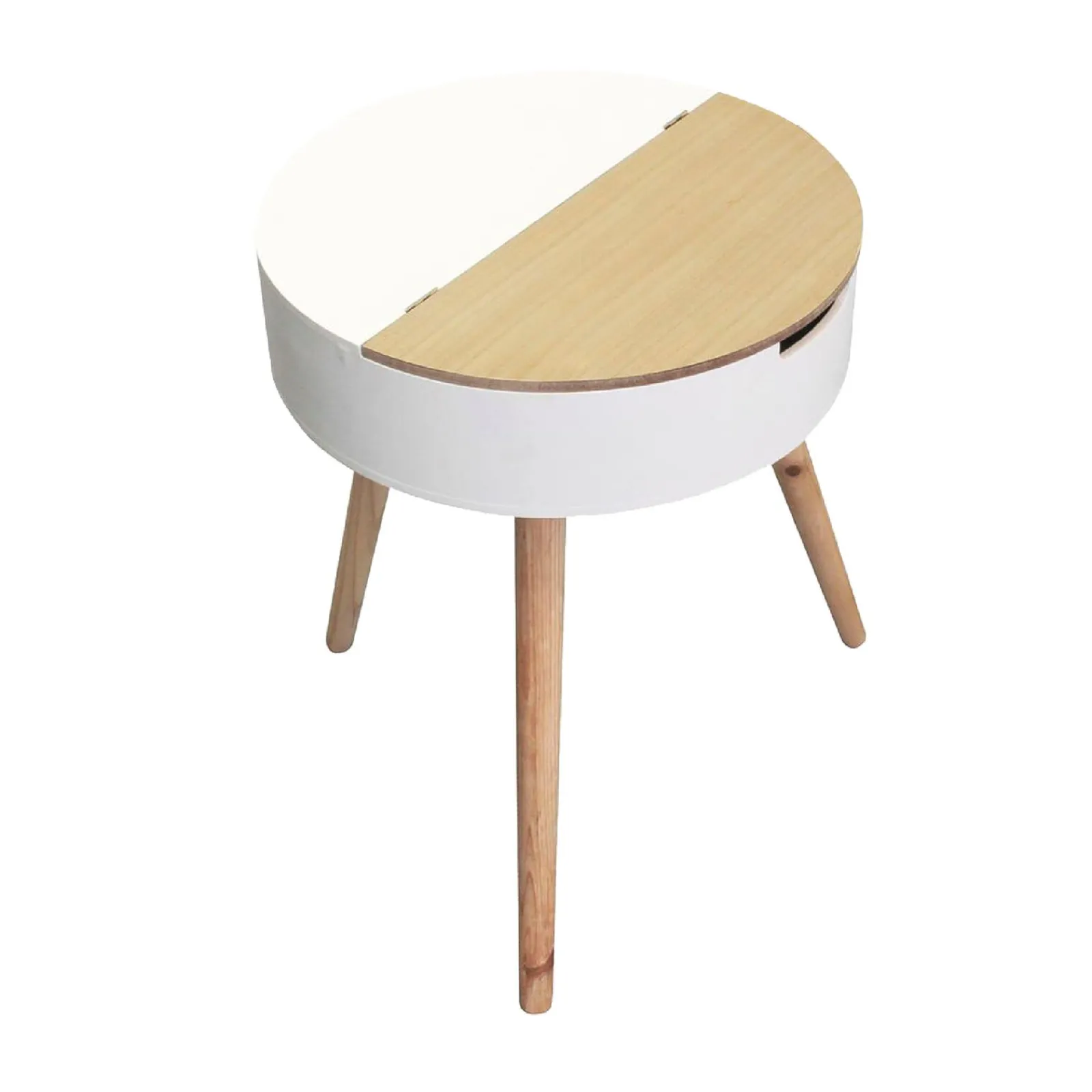Hot Table d'appoint LOYD coloris blanc - 4MURS Tables